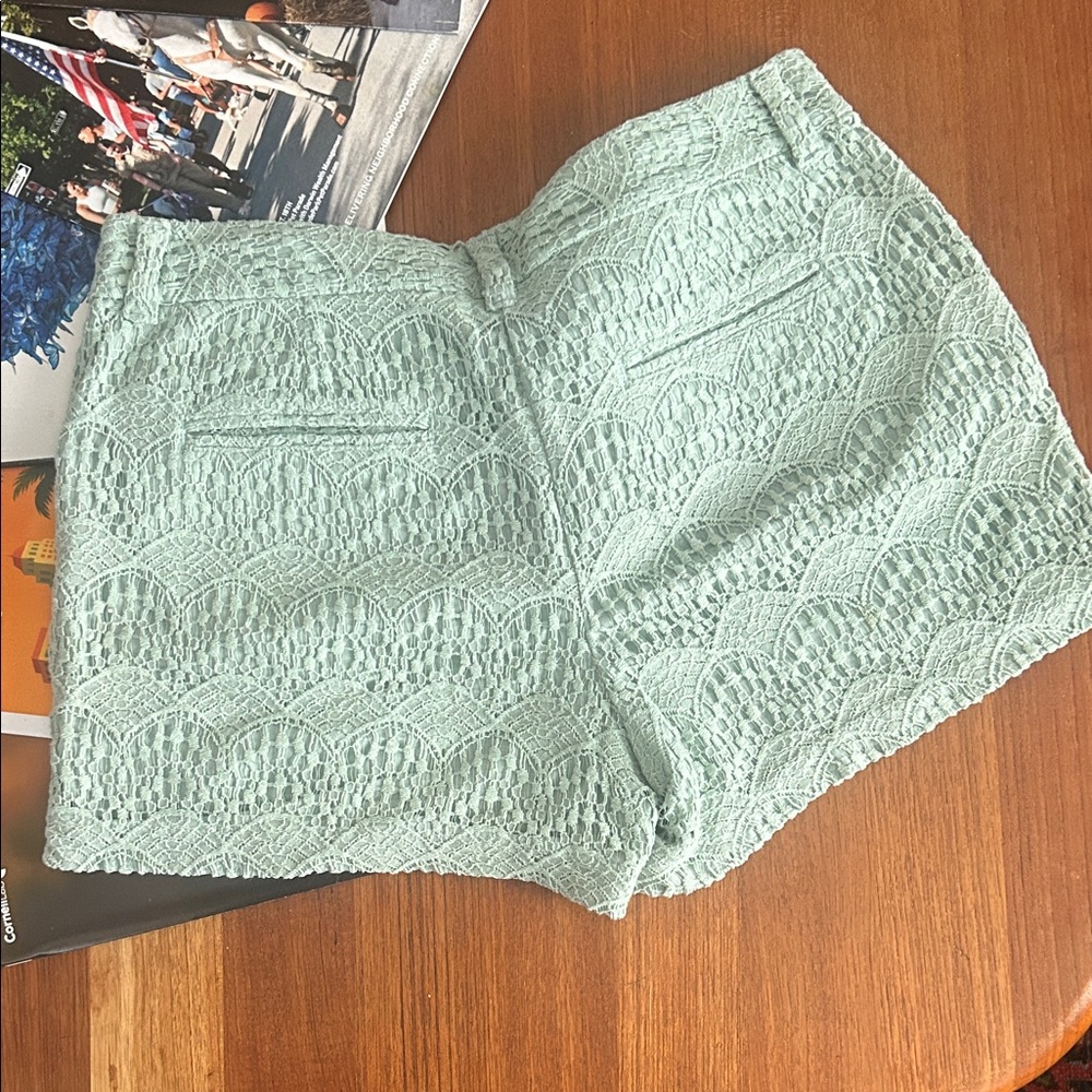 Loft Mint Green Lace Women Shorts 6